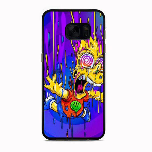 Simpson Melting In The Hallway Time Samsung Galaxy S7 Case