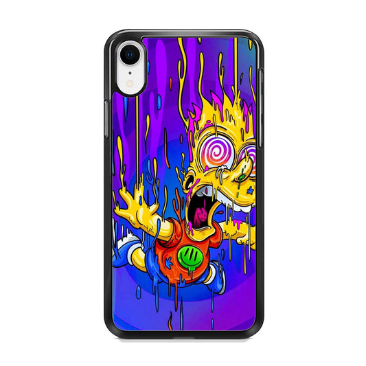 Simpson Melting In The Hallway Time iPhone XR Case