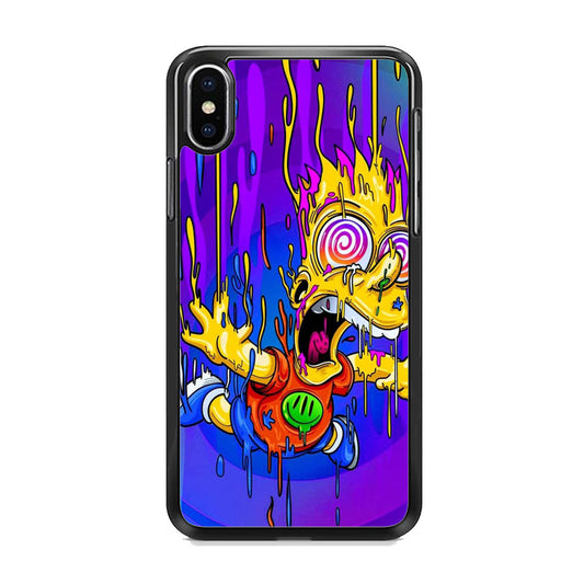 Simpson Melting In The Hallway Time iPhone X Case