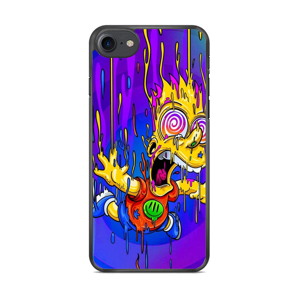 Simpson Melting In The Hallway Time iPhone 8 Case