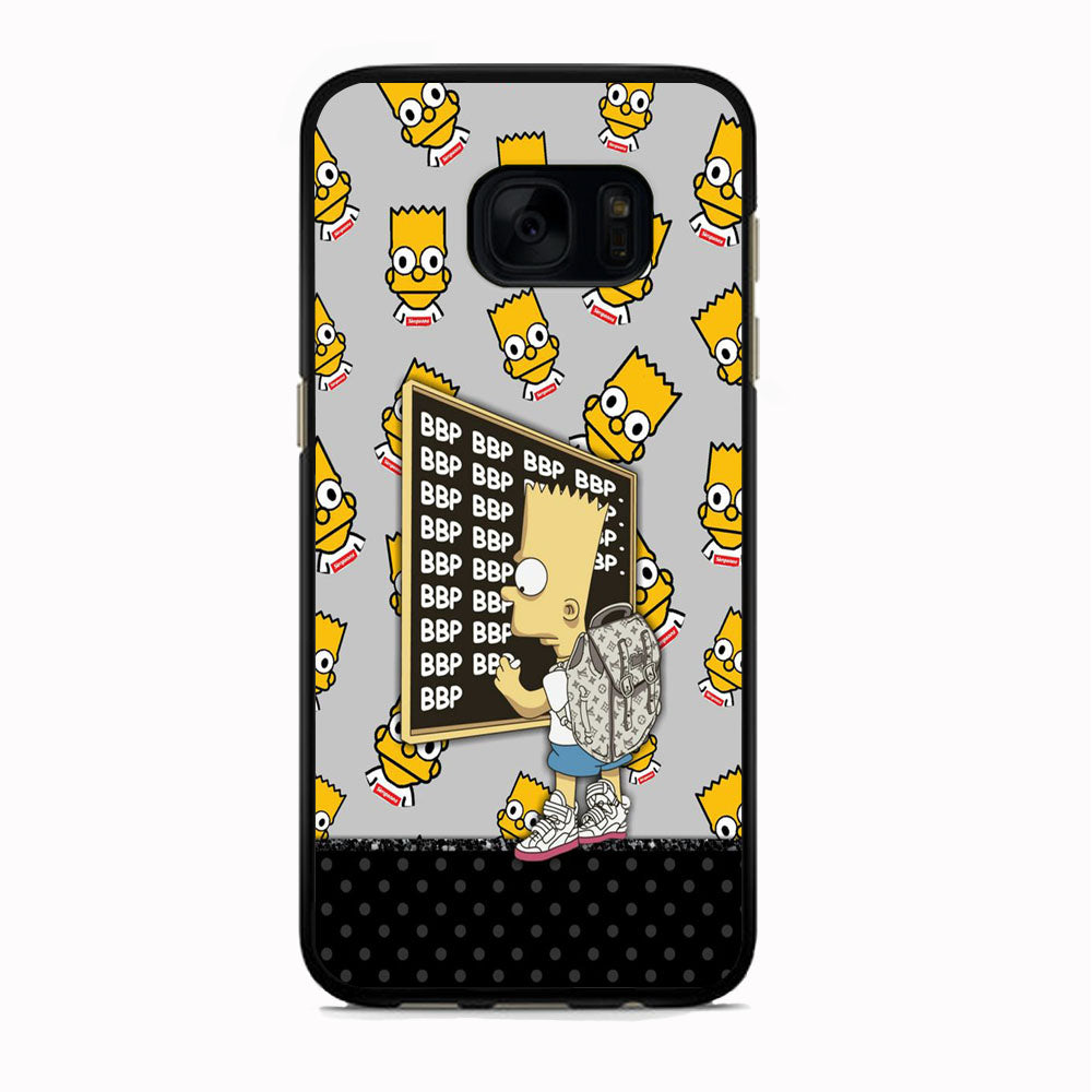 Simpson Write On The Black Board Samsung Galaxy S7 Edge Case