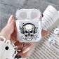 Skull Earphone Music Protective Clear Case Cover For Apple Airpods