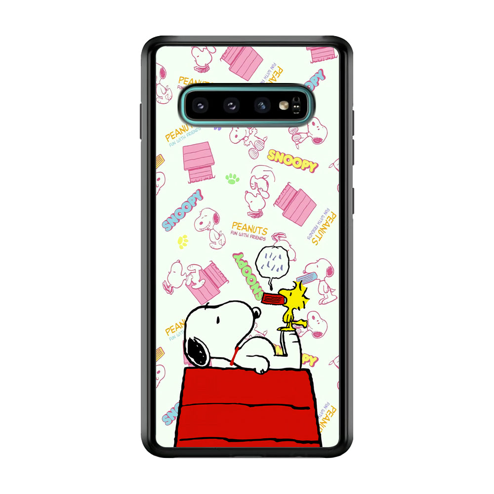 Snoopy Comfort Together Samsung Galaxy S10 Case