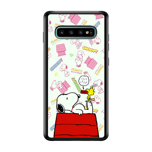 Snoopy Comfort Together Samsung Galaxy S10 Case