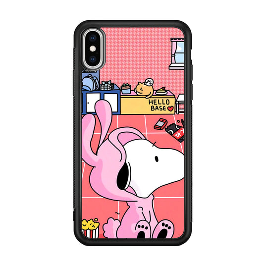 Snoopy Home Sweet Home iPhone XS Case