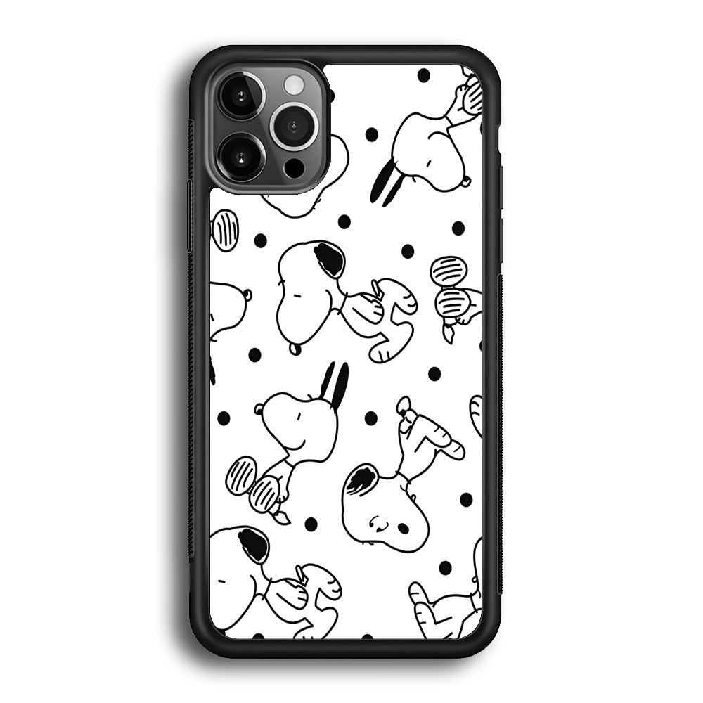 Snoopy In White iPhone 12 Pro Max Case