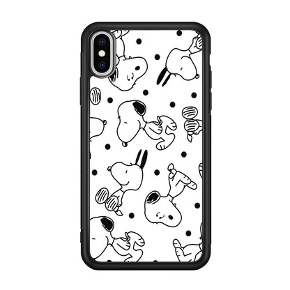 Snoopy In White iPhone X Case