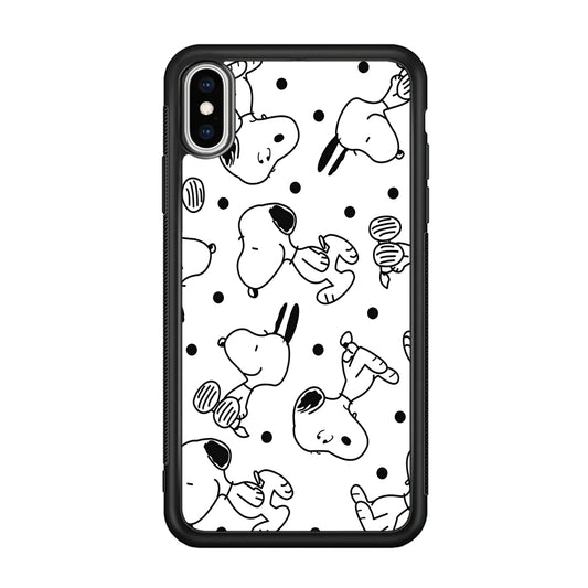 Snoopy In White iPhone X Case