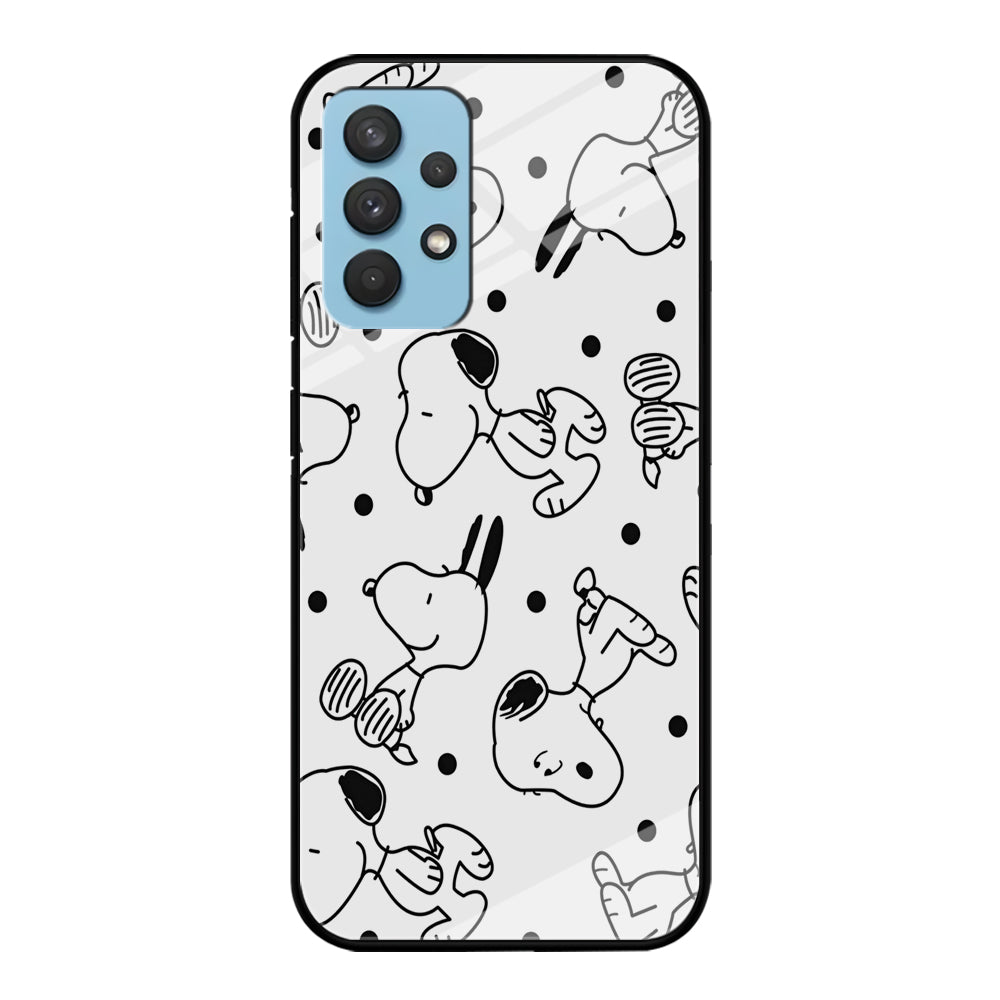 Snoopy In White Samsung Galaxy A32 Case