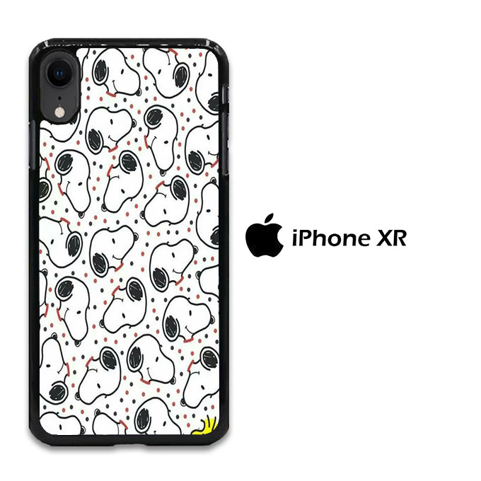 Snoopy Head Polkadot iPhone XR Case