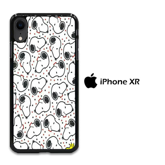 Snoopy Head Polkadot iPhone XR Case