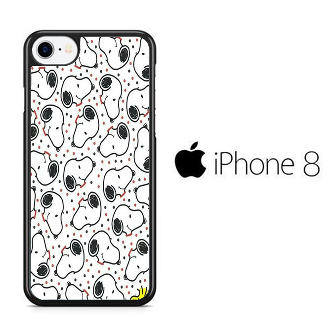 Snoopy Head Polkadot iPhone 8 Case