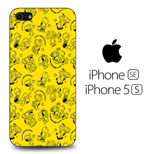 Snoopy Hug Yellow iPhone 5 | 5s Case - Ezzystore