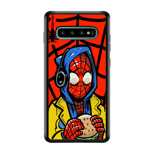 Spiderman Burger Lunch Samsung Galaxy S10 Case