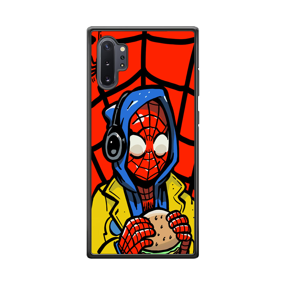 Spiderman Burger Lunch Samsung Galaxy Note 10 Plus Case