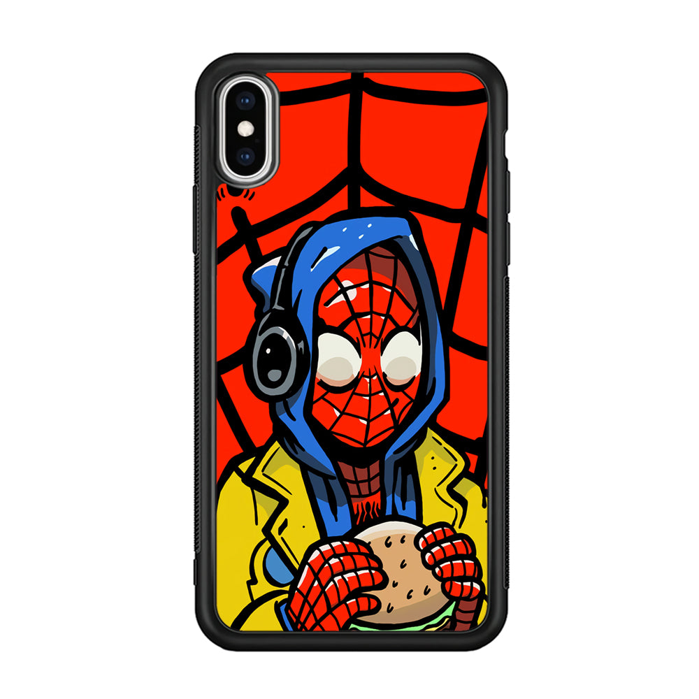 Spiderman Burger Lunch iPhone Xs Max Case