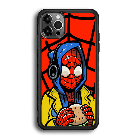 Spiderman Burger Lunch iPhone 12 Pro Case