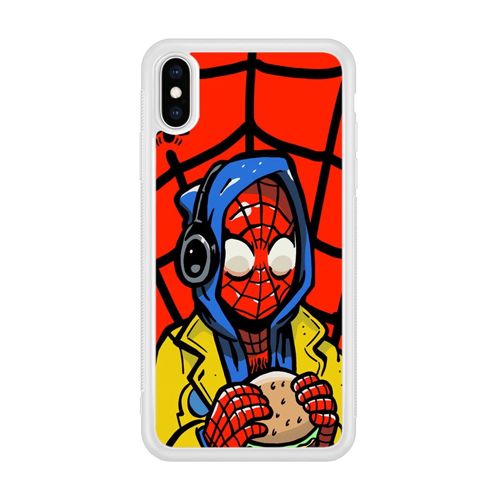 Spiderman Burger Lunch iPhone Xs Max Case