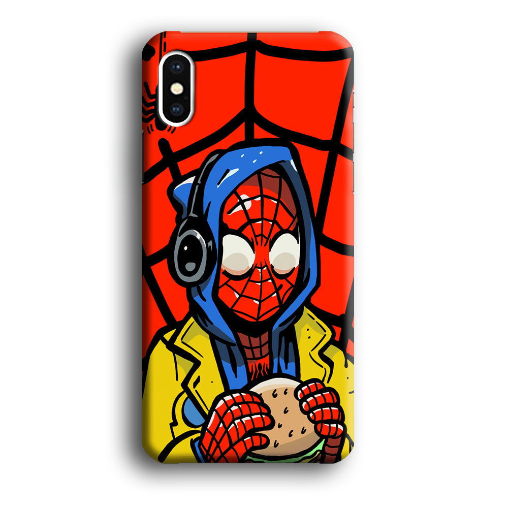 Spiderman Burger Lunch iPhone Xs Max Case