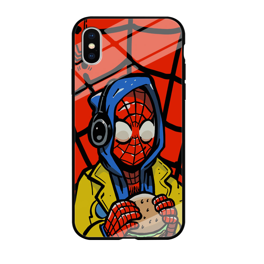 Spiderman Burger Lunch iPhone Xs Max Case