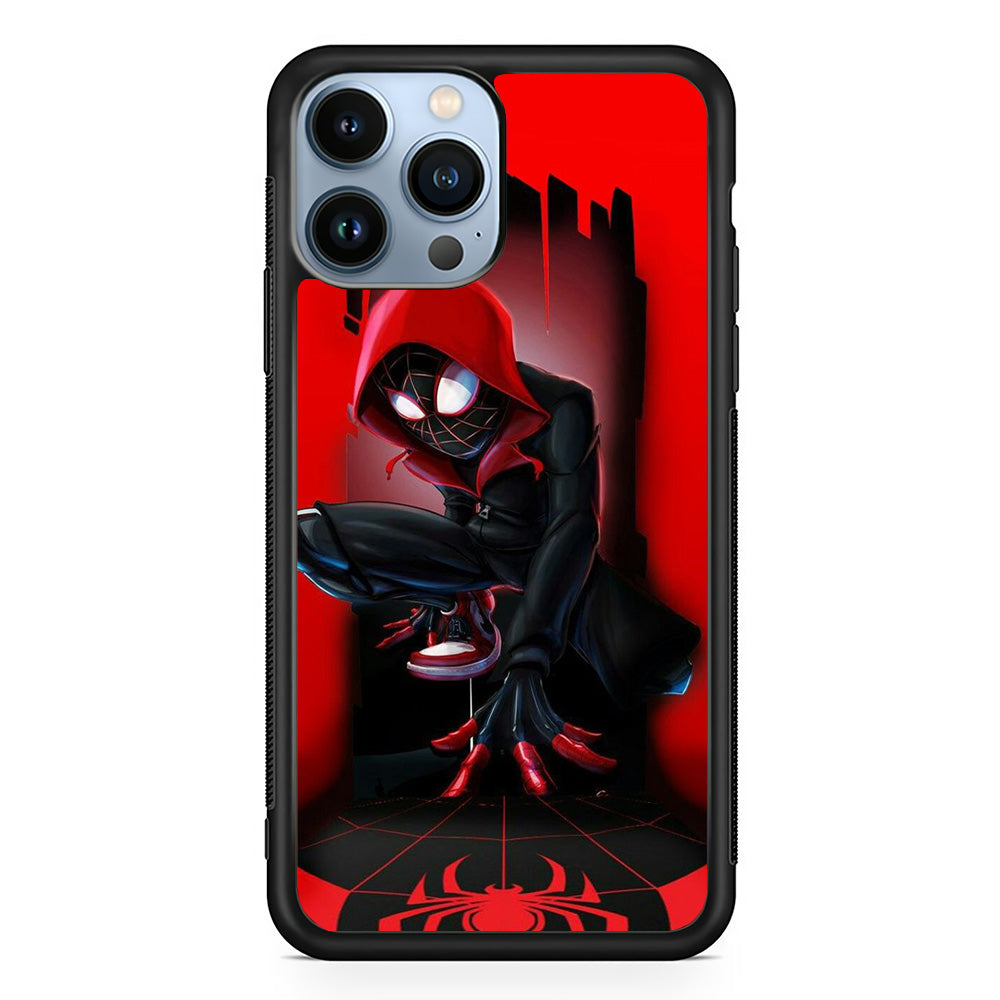 Spiderman Red Cartoon iPhone 13 Pro Max Case