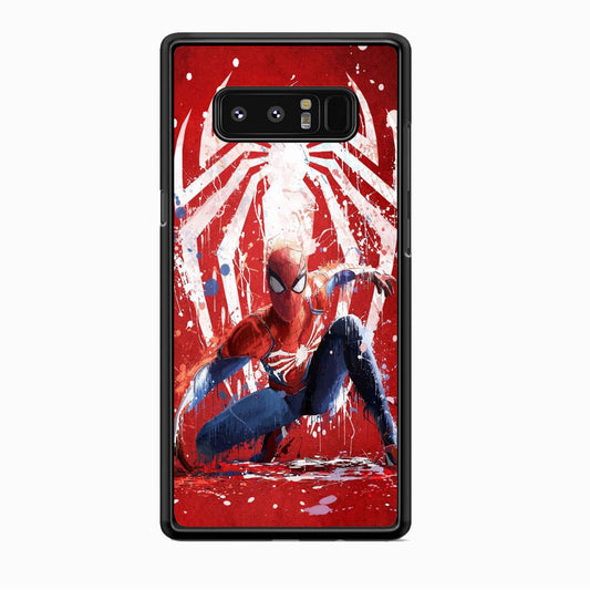 Spiderman Red Paint Art Samsung Galaxy Note 8 Case