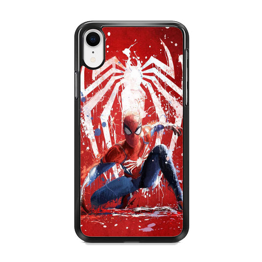 Spiderman Red Paint Art iPhone XR Case