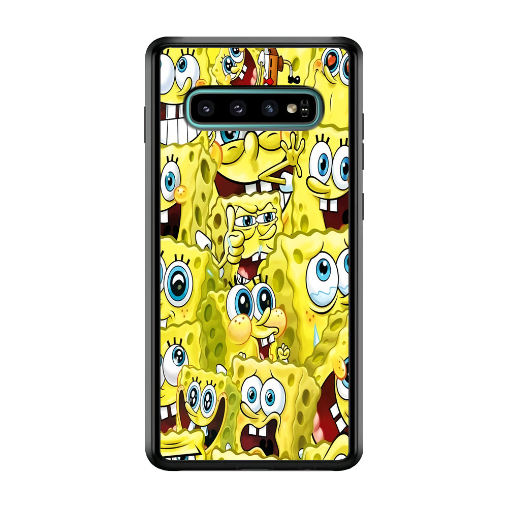 Spongebob Cute Expression Samsung Galaxy S10 Case