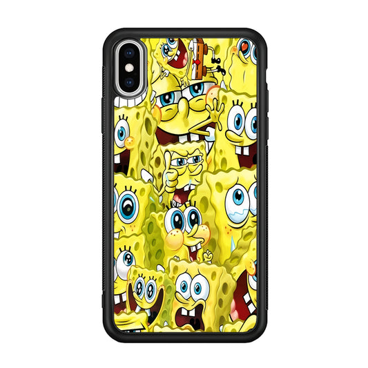Spongebob Cute Expression iPhone XS Case