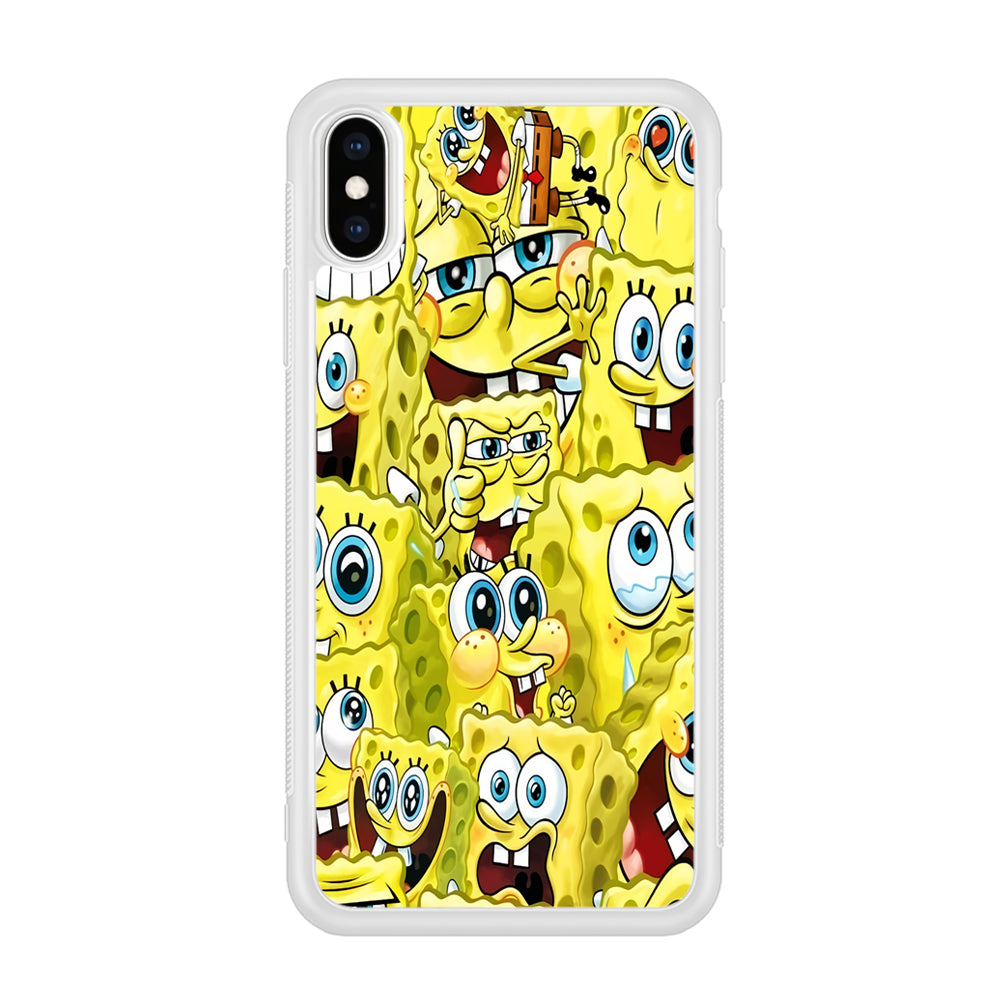 Spongebob Cute Expression iPhone X Case