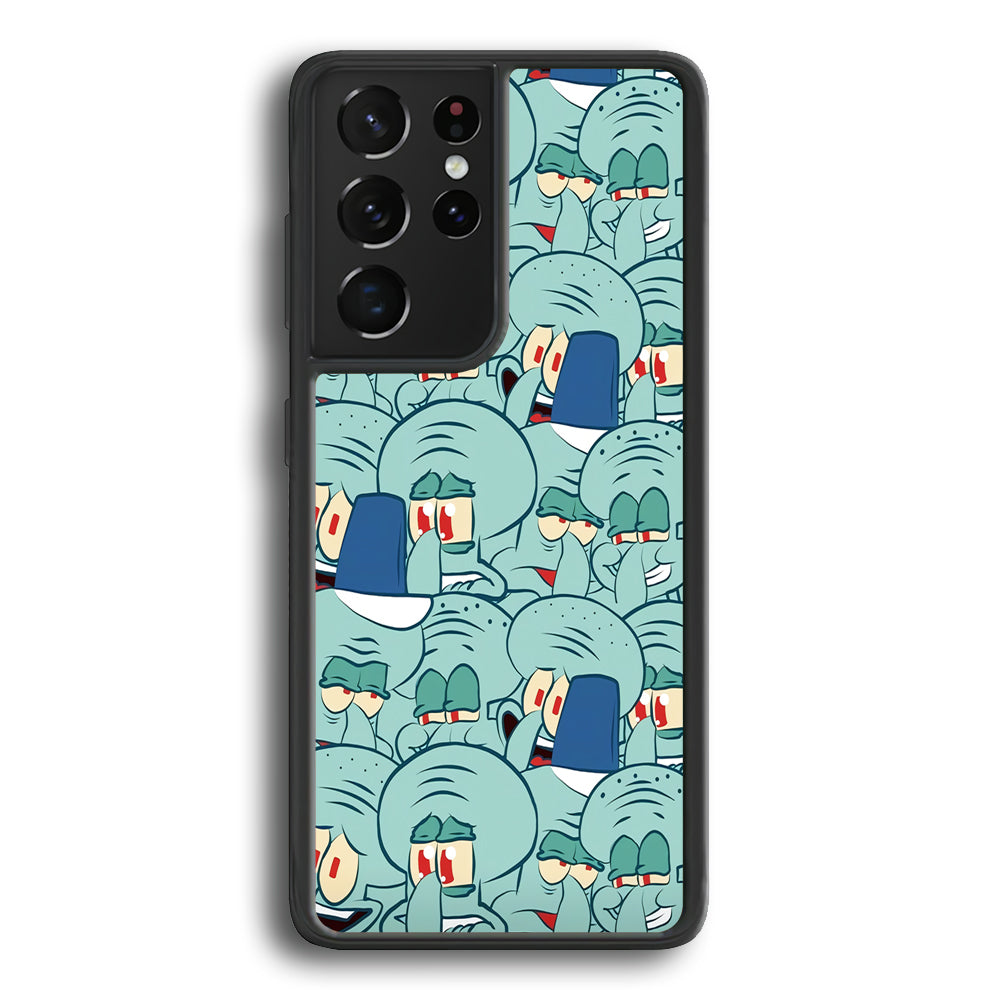 Squidward Expression Samsung Galaxy S21 Ultra Case - Ezzystore