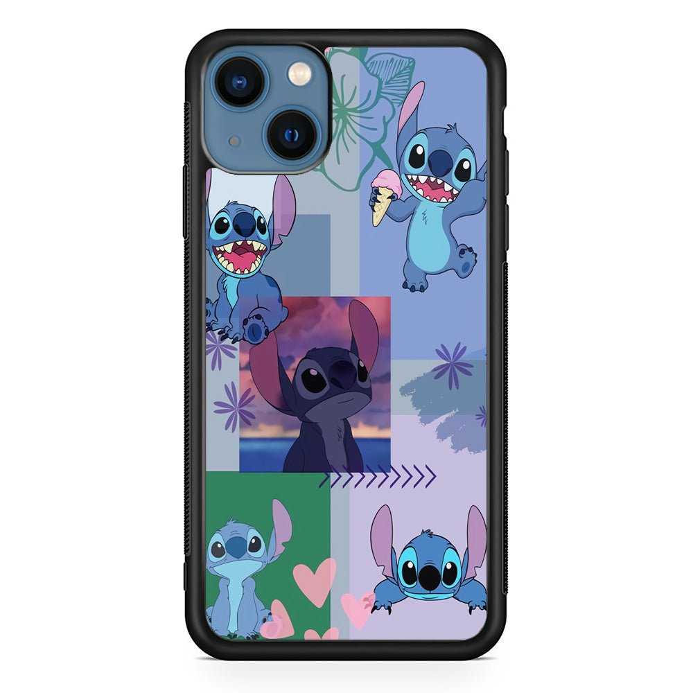 Stitch Collage Aesthetic iPhone 13 Case