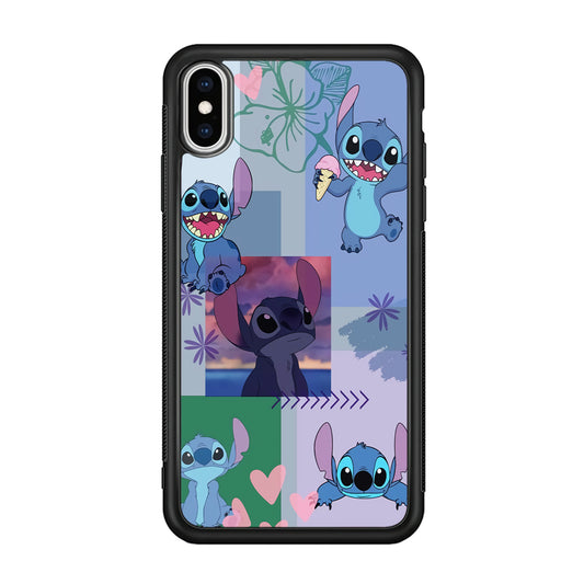 Stitch Collage Aesthetic iPhone XS Case