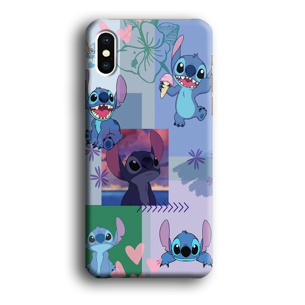 Stitch Collage Aesthetic iPhone X Case