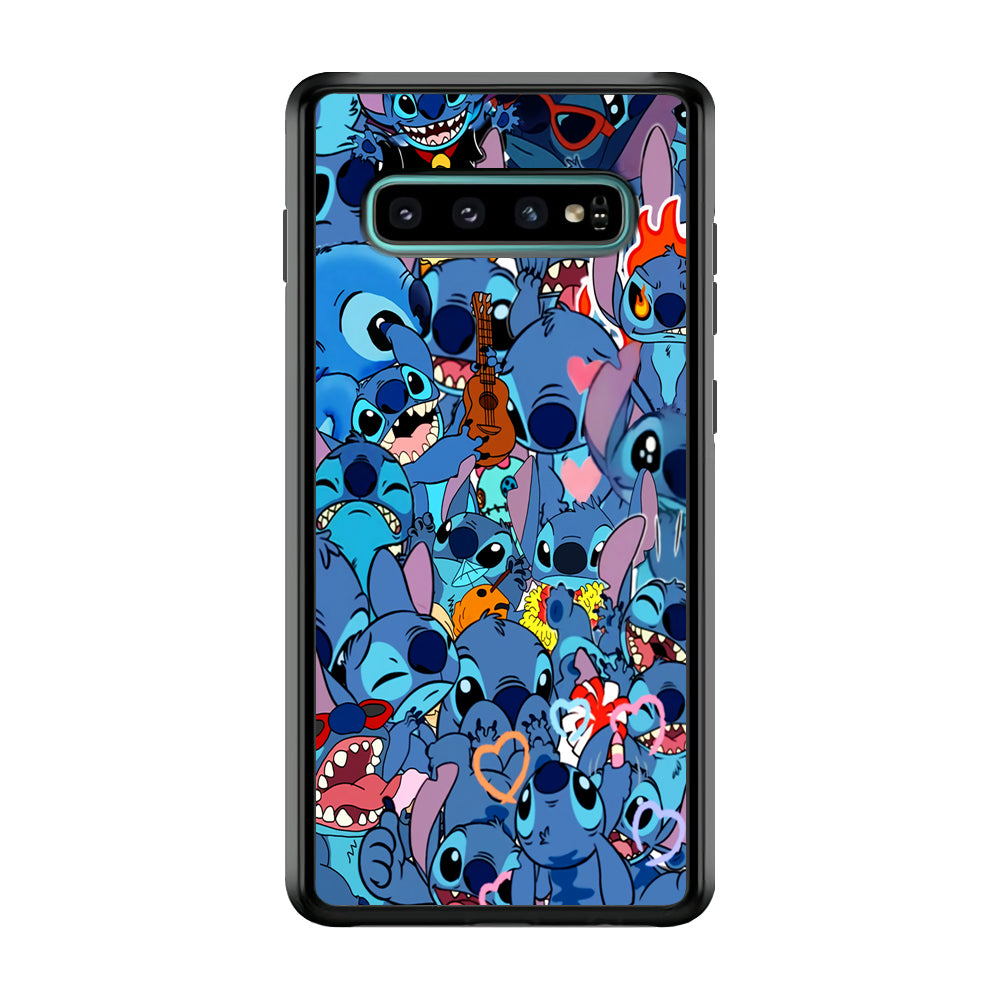 Stitch Cute Expression Samsung Galaxy S10 Case