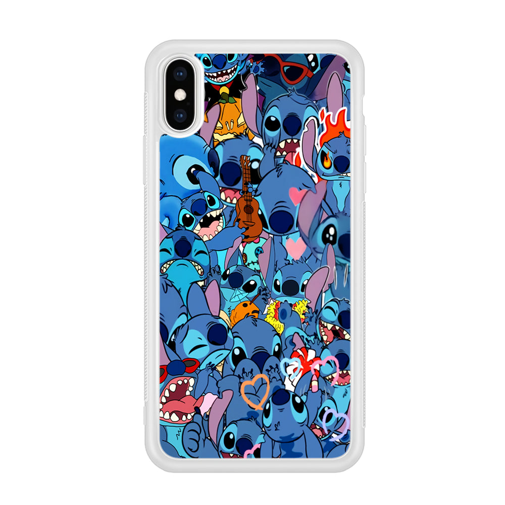 Stitch Cute Expression iPhone X Case
