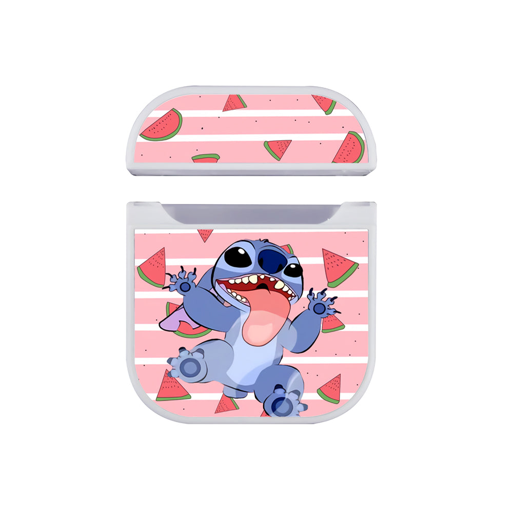Stitch Fruit Watermelon Hard Plastic Case Cover For Apple Airpods