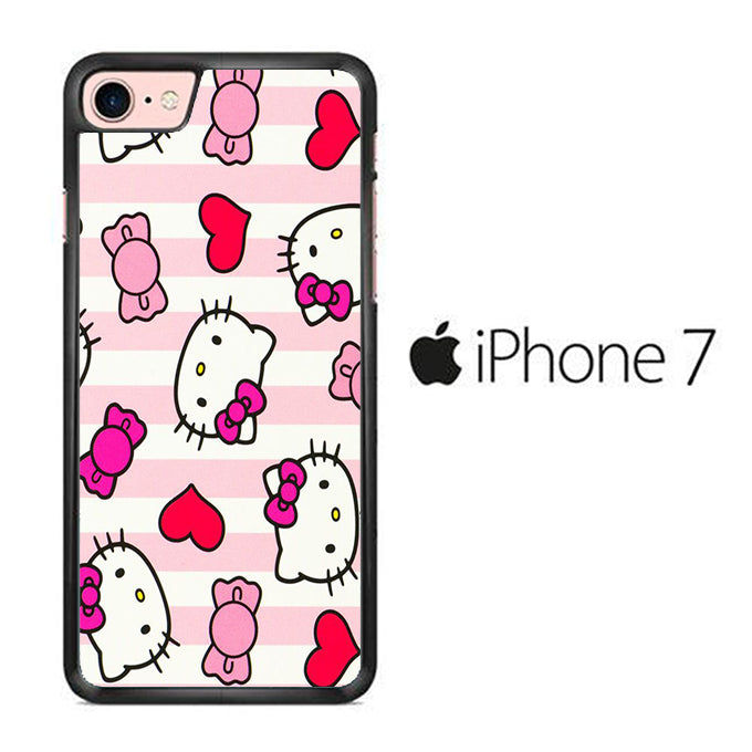 Stripe Love Hello Kitty iPhone 7 Case