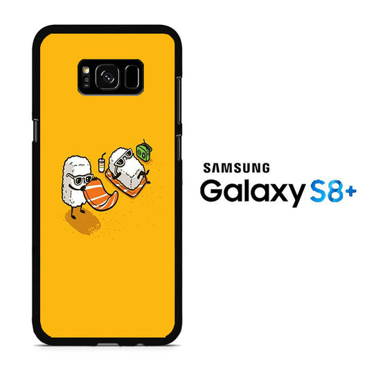 Sushi In The Beach Samsung Galaxy S8 Plus Case