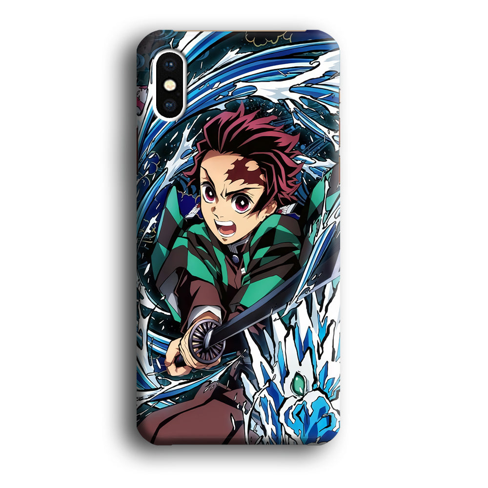 Tanjiro Water Breathing iPhone Xs Max Case