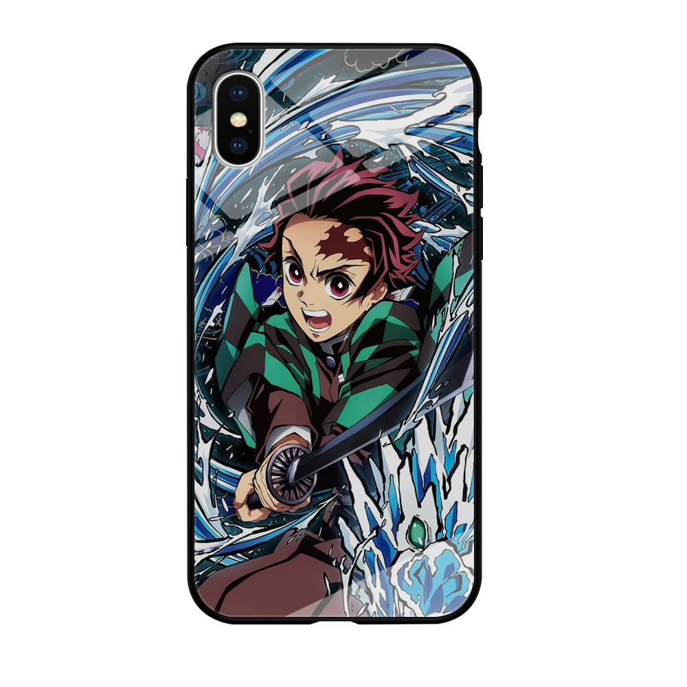 Tanjiro Water Breathing iPhone Xs Max Case