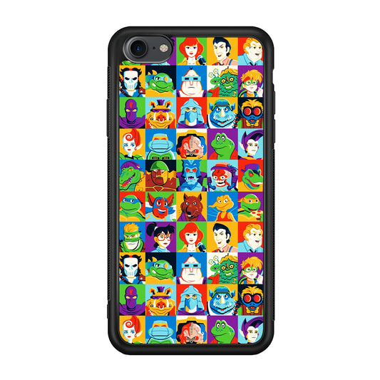 Teenage Mutant Ninja Turtles Character in Collage iPhone 7 Case