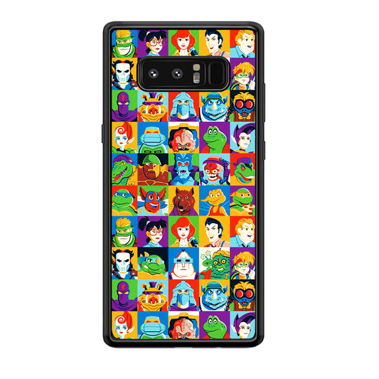 Teenage Mutant Ninja Turtles Character in Collage Samsung Galaxy Note 8 Case