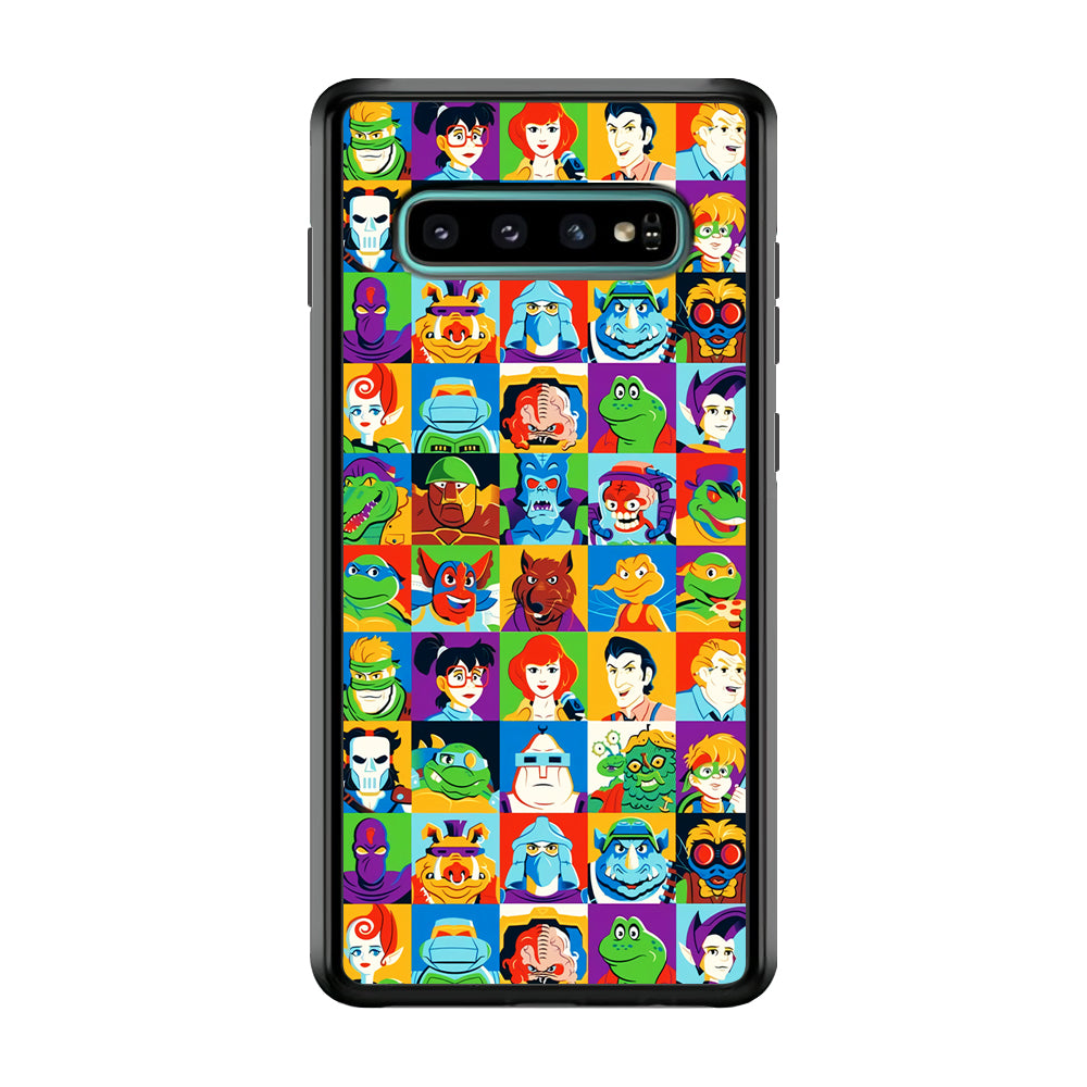 Teenage Mutant Ninja Turtles Character in Collage Samsung Galaxy S10 Case