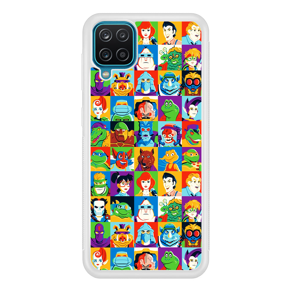 Teenage Mutant Ninja Turtles Character in Collage Samsung Galaxy A12 Case