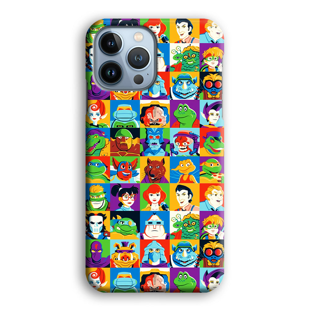 Teenage Mutant Ninja Turtles Character in Collage iPhone 13 Pro Case