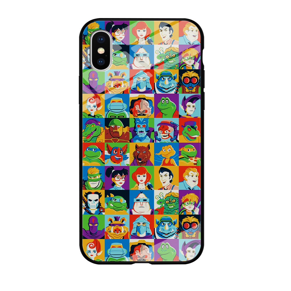 Teenage Mutant Ninja Turtles Character in Collage iPhone Xs Max Case
