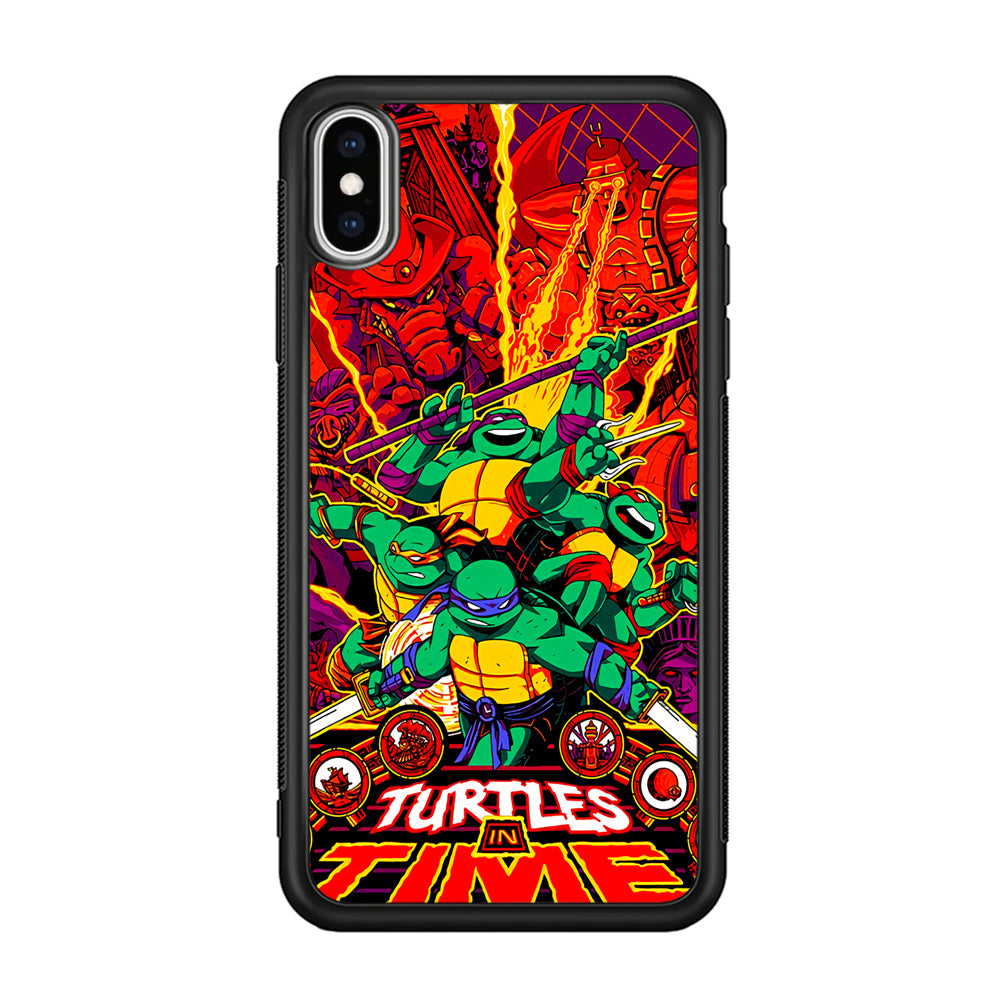 Teenage Mutant Ninja Turtles In Time Poster iPhone Xs Max Case
