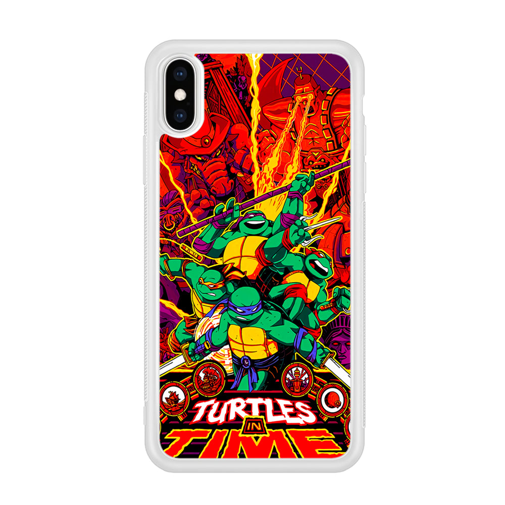 Teenage Mutant Ninja Turtles In Time Poster iPhone Xs Max Case