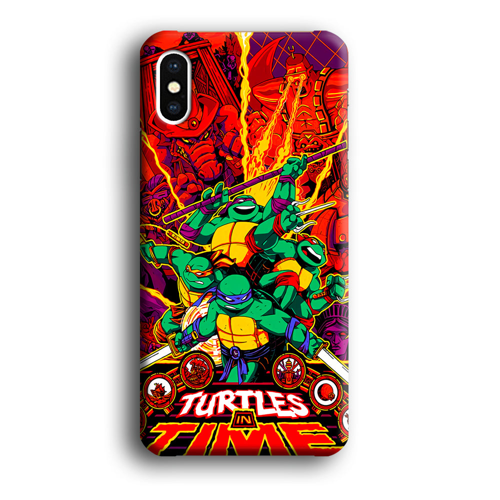 Teenage Mutant Ninja Turtles In Time Poster iPhone X Case